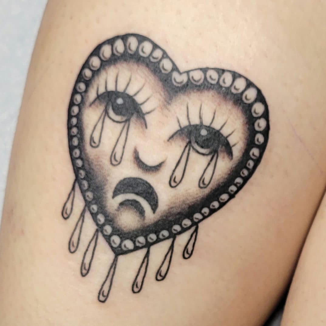 Crying heart