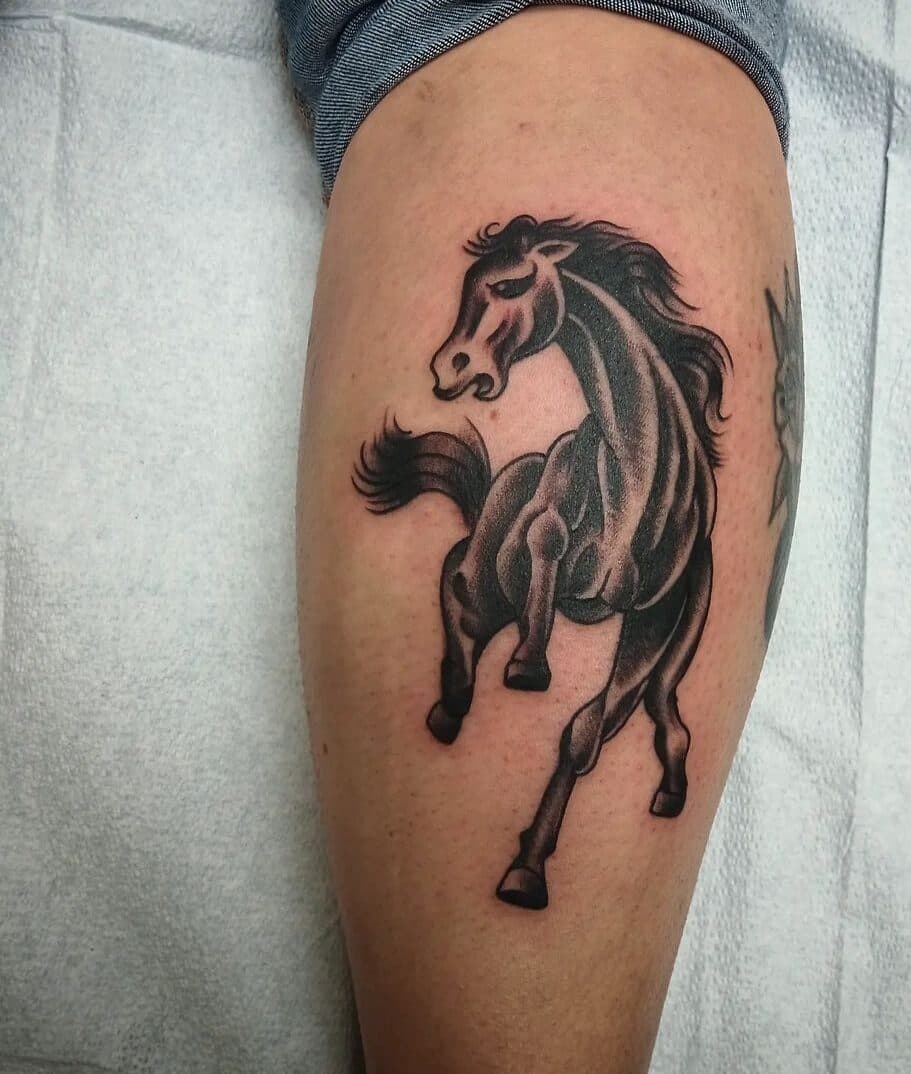 Running horse
